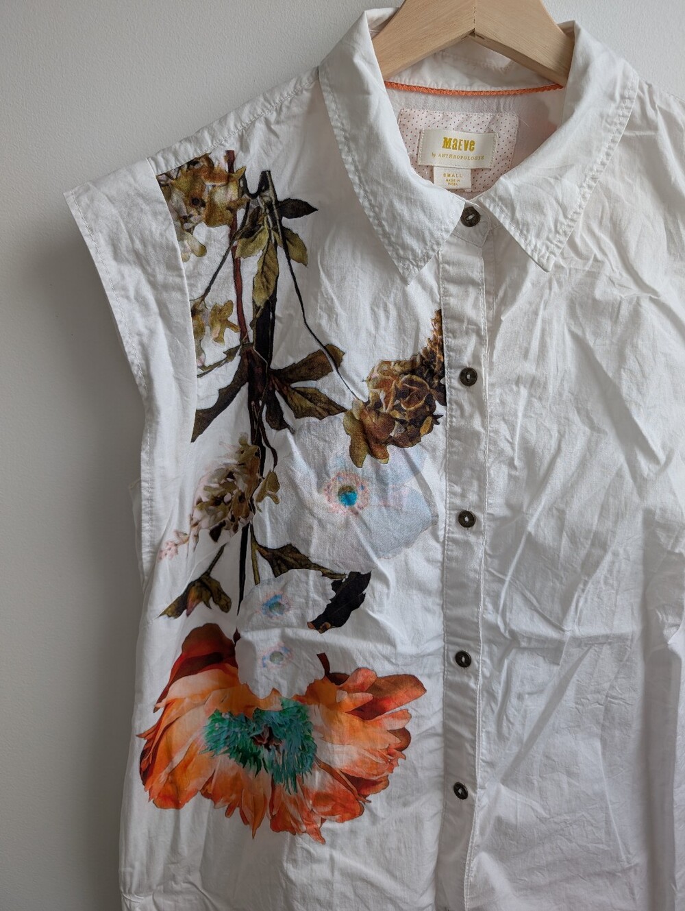 Anthropologie Maeve Cotton Midi Shirt Dress - Picture 5 of 9